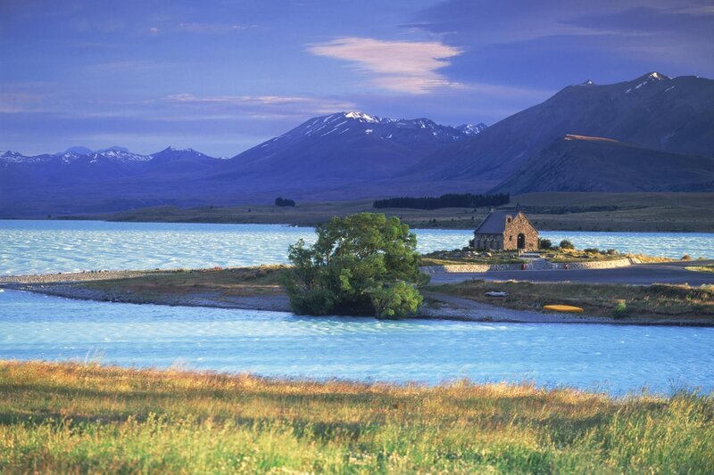 Church on a lake island