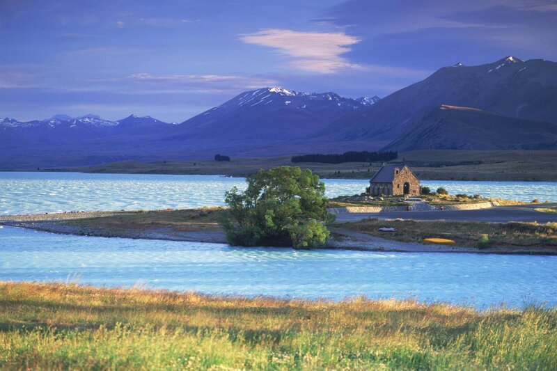 Church on a lake island
