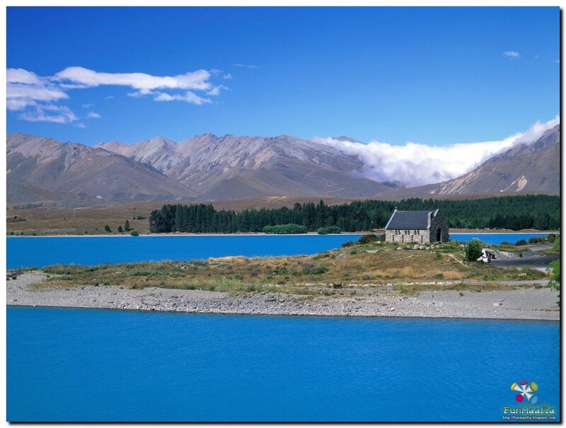Church on a lake island