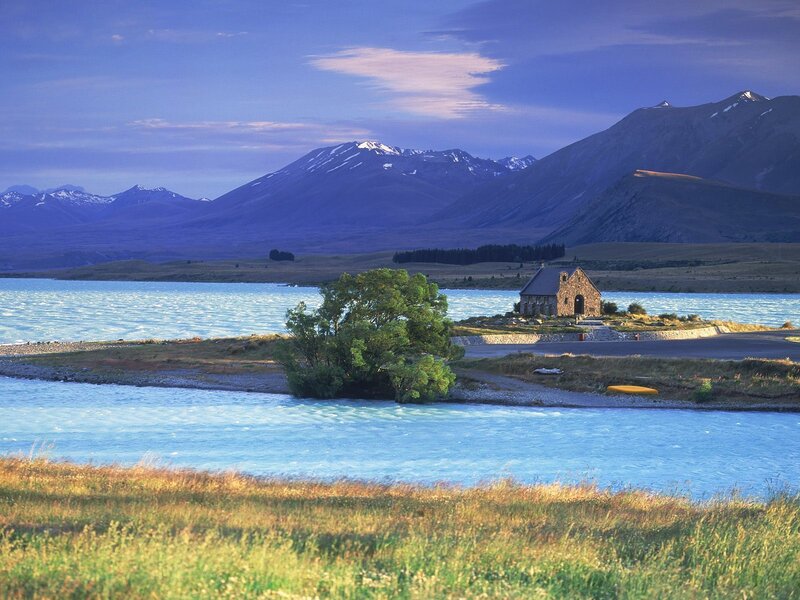 Church on a lake island