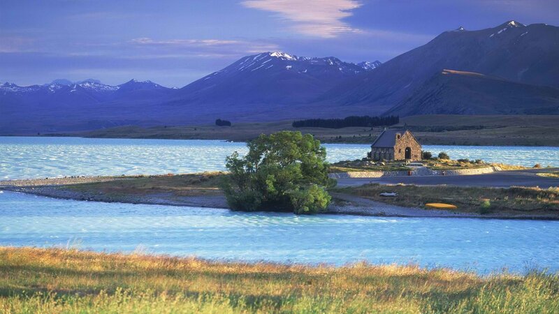 Church on a lake island