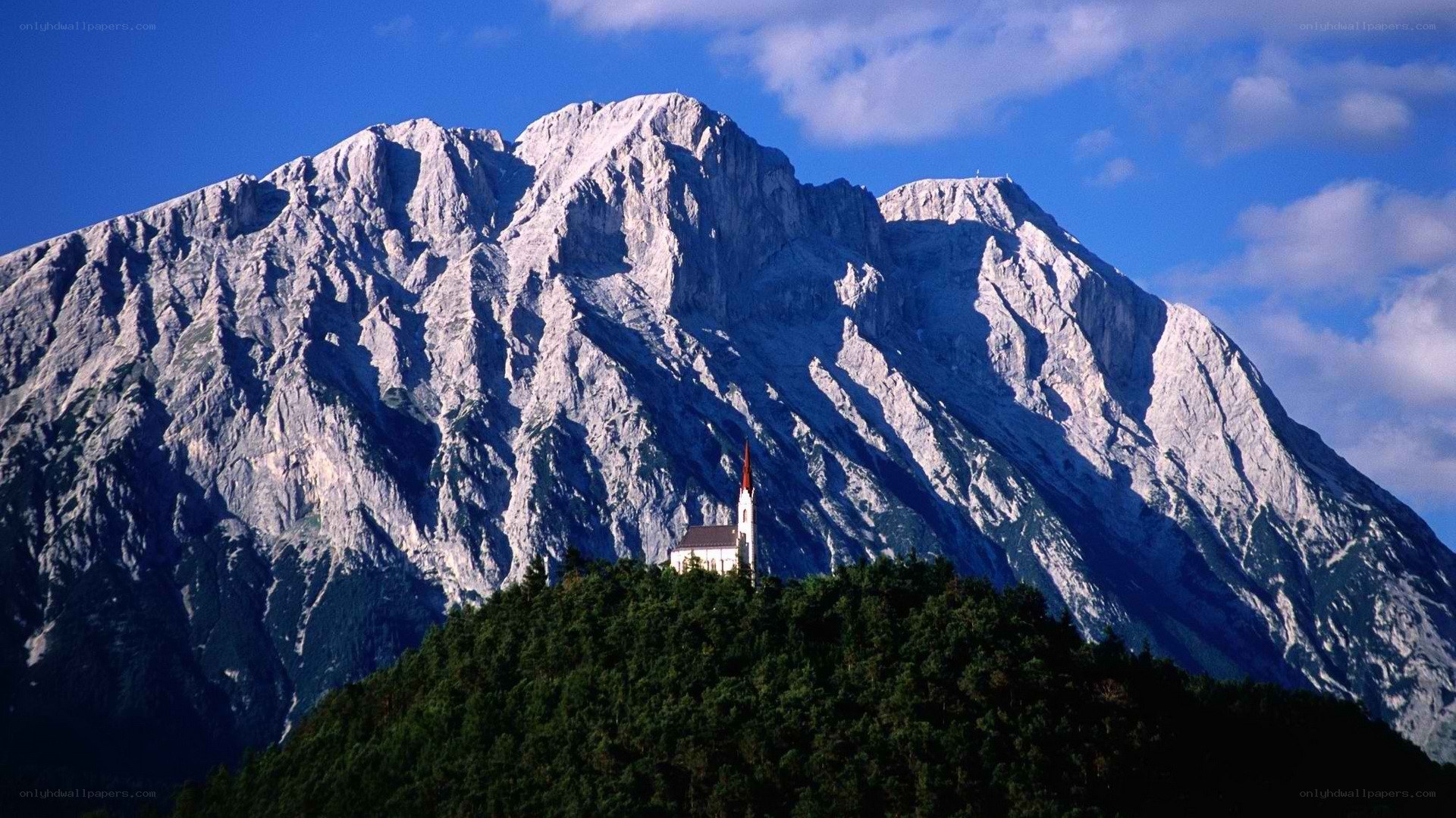 Church on a mountain peak