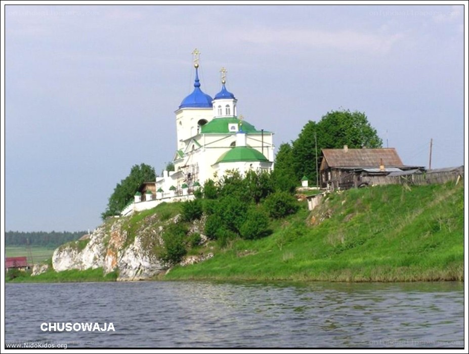 Church on a riverbank