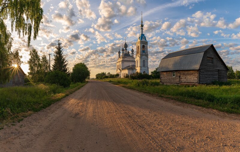 Church on Dirt Road