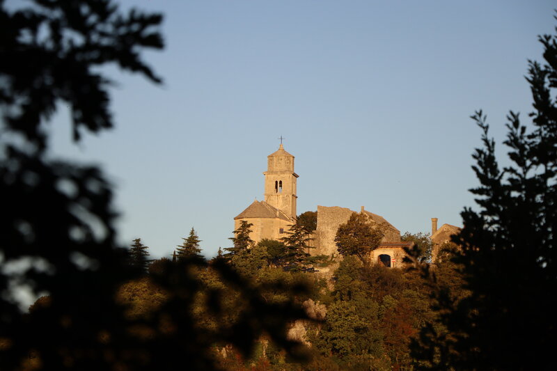 Church on Hilltop — Blue