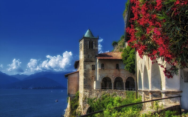 Church on Lakeside Cliff