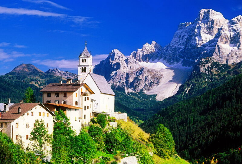 Church on Mountain Hill — Blue