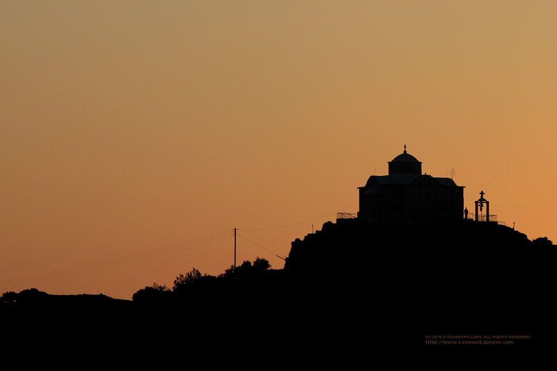 Church Silhouette at Sunset