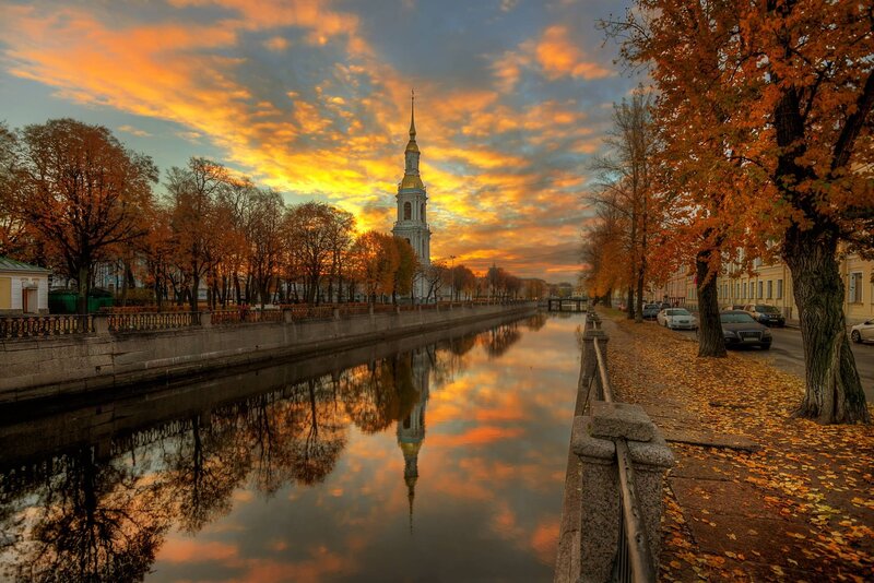 Church Spire Reflection