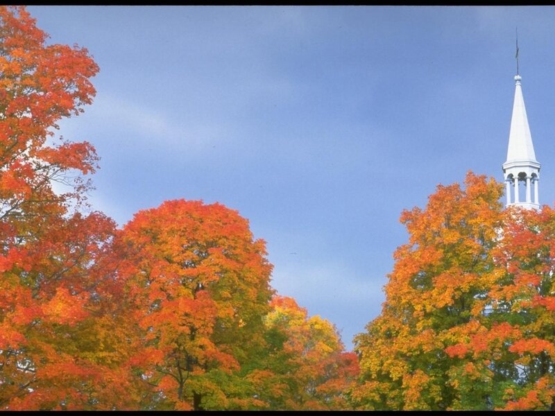 Church Steeple in Autumn