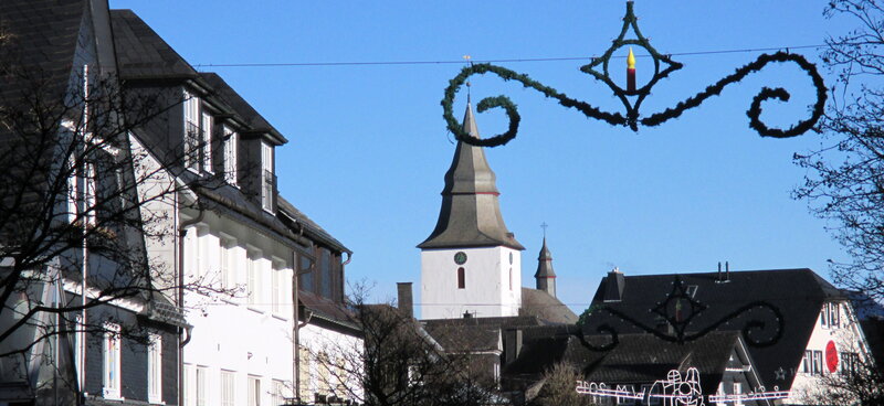 Church Steeple in Town