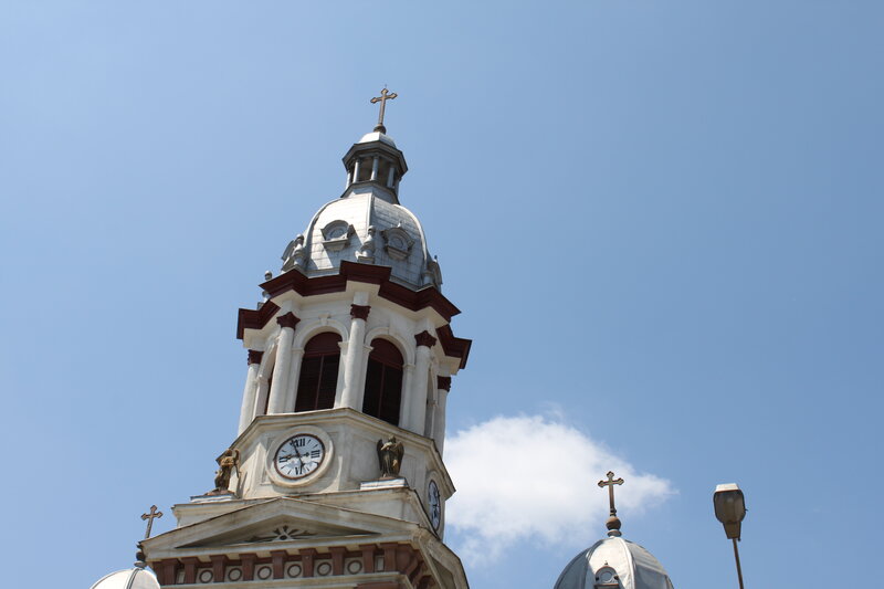 Church Steeple with Clock