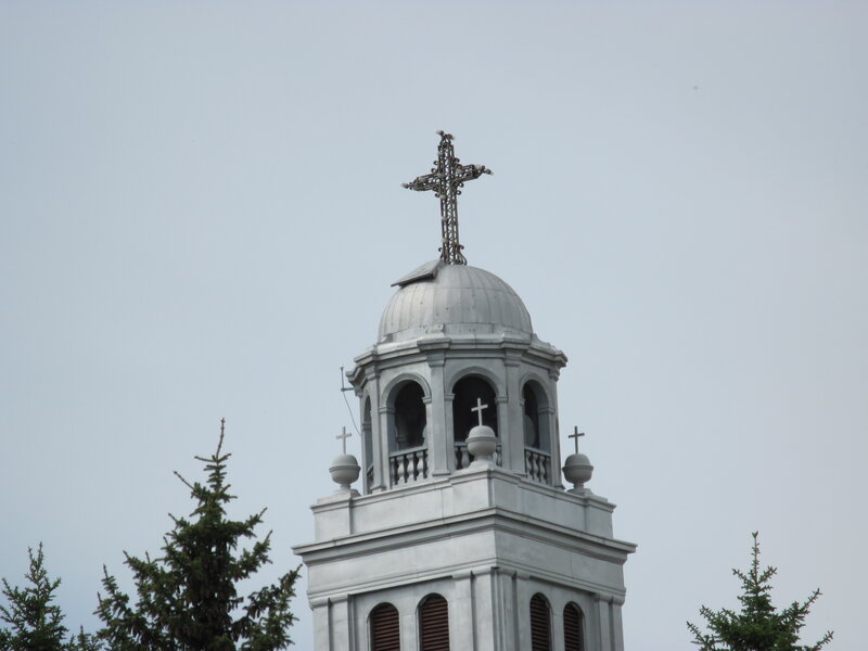 Church Steeple with Cross