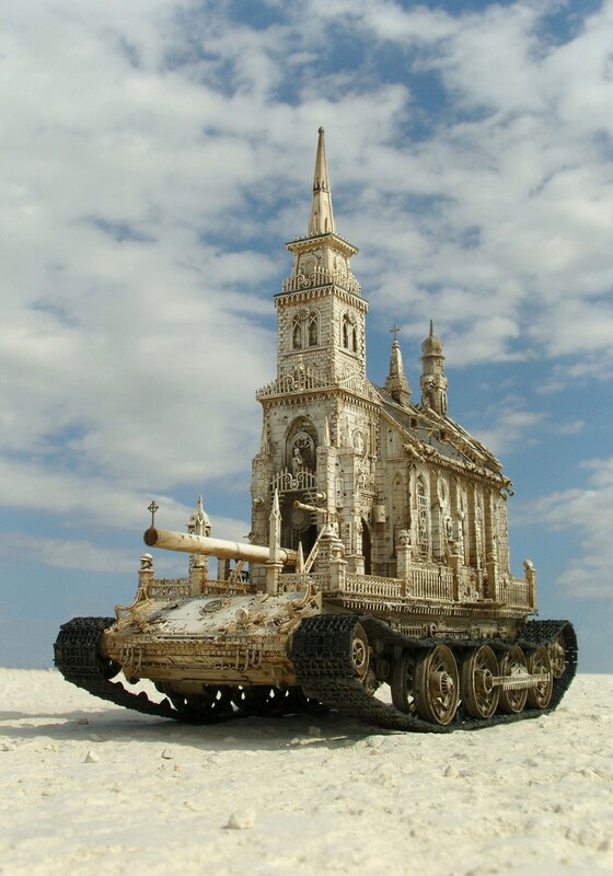 Church tank sculpture