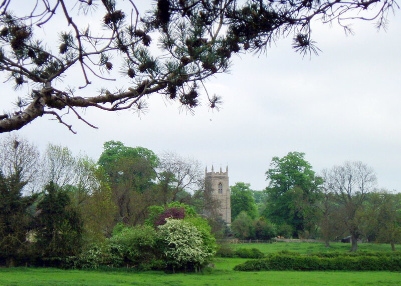 Church Tower in Countryside