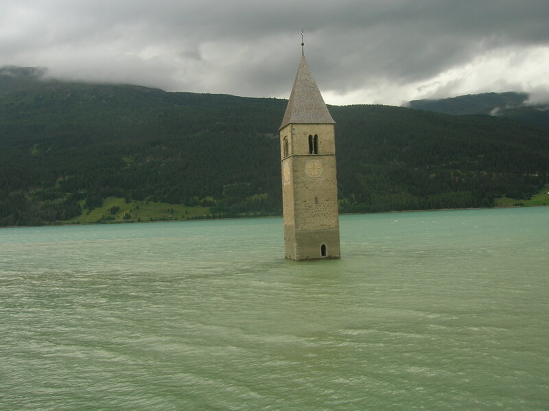 Church Tower in Lake
