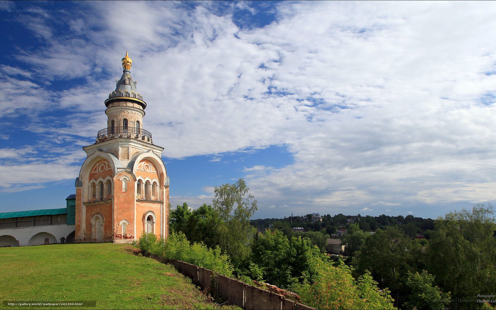Church tower on a hill