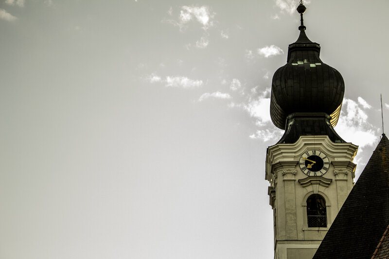Church Tower with Clock