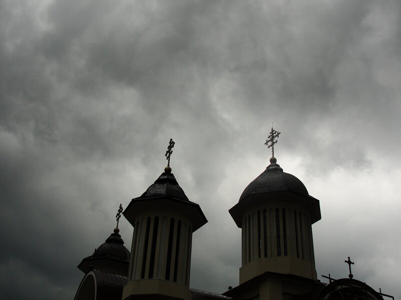 Church Towers with Crosses