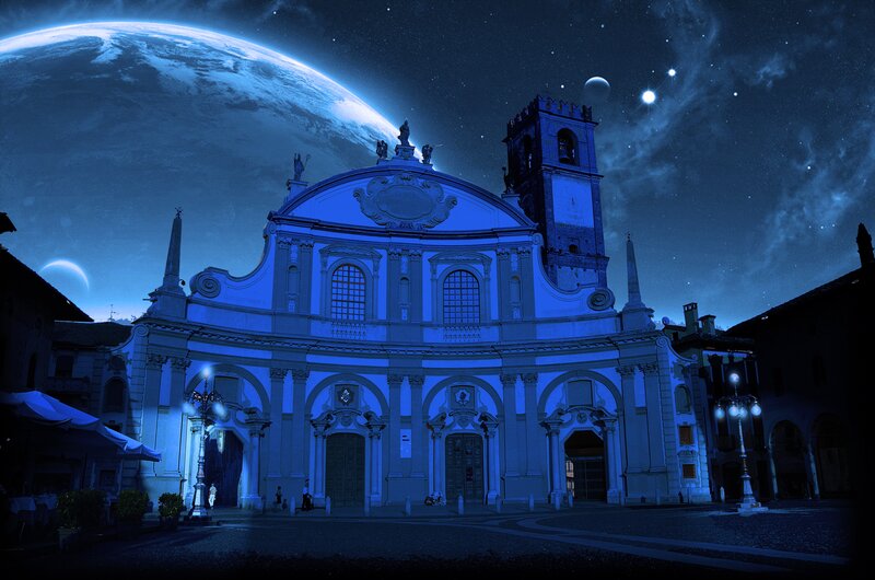 Church under Alien Planet