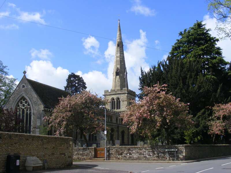 Church with a tall spire