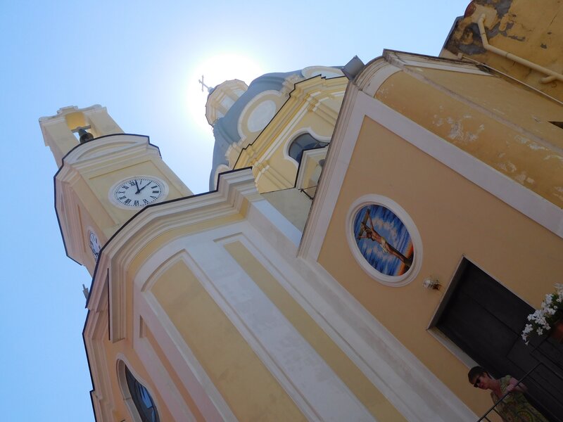 Church with Clock Tower — Yellow