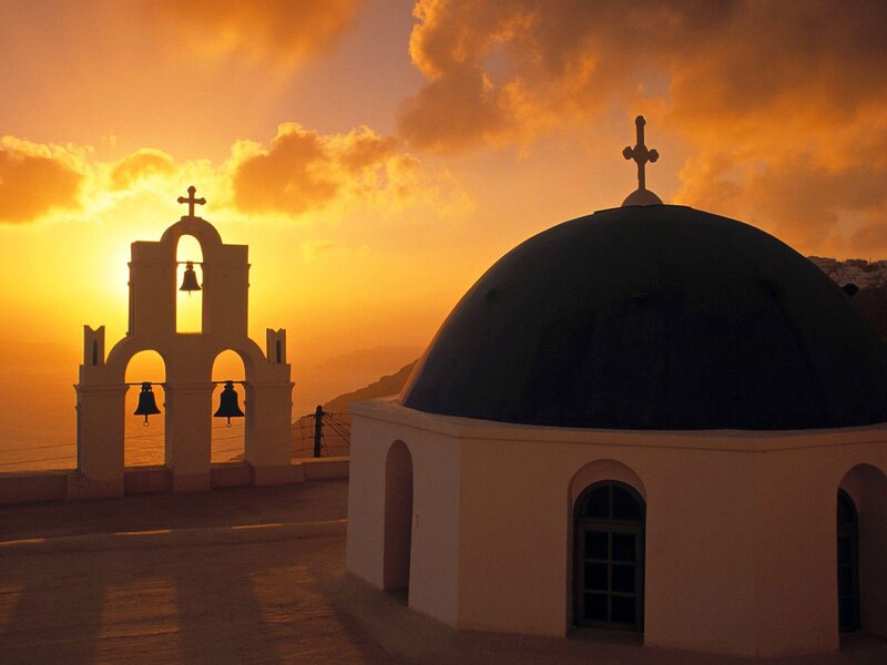 Church with Dome and Bell Tower — Orange, Serene