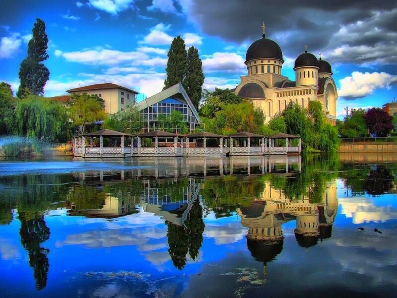 Church with Domes — Blue