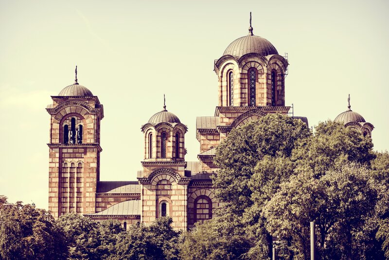 Church with Domes — Brown