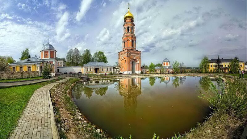 Church with Golden Dome — Blue
