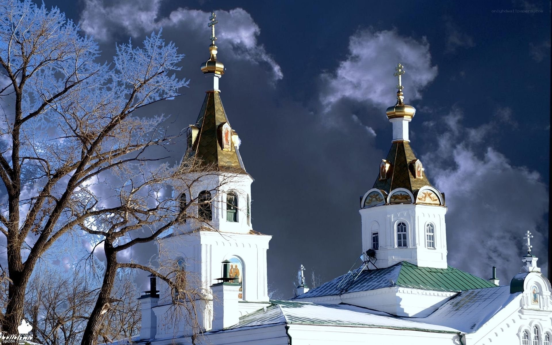 Church with golden domes