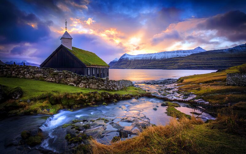 Church with Grass Roof
