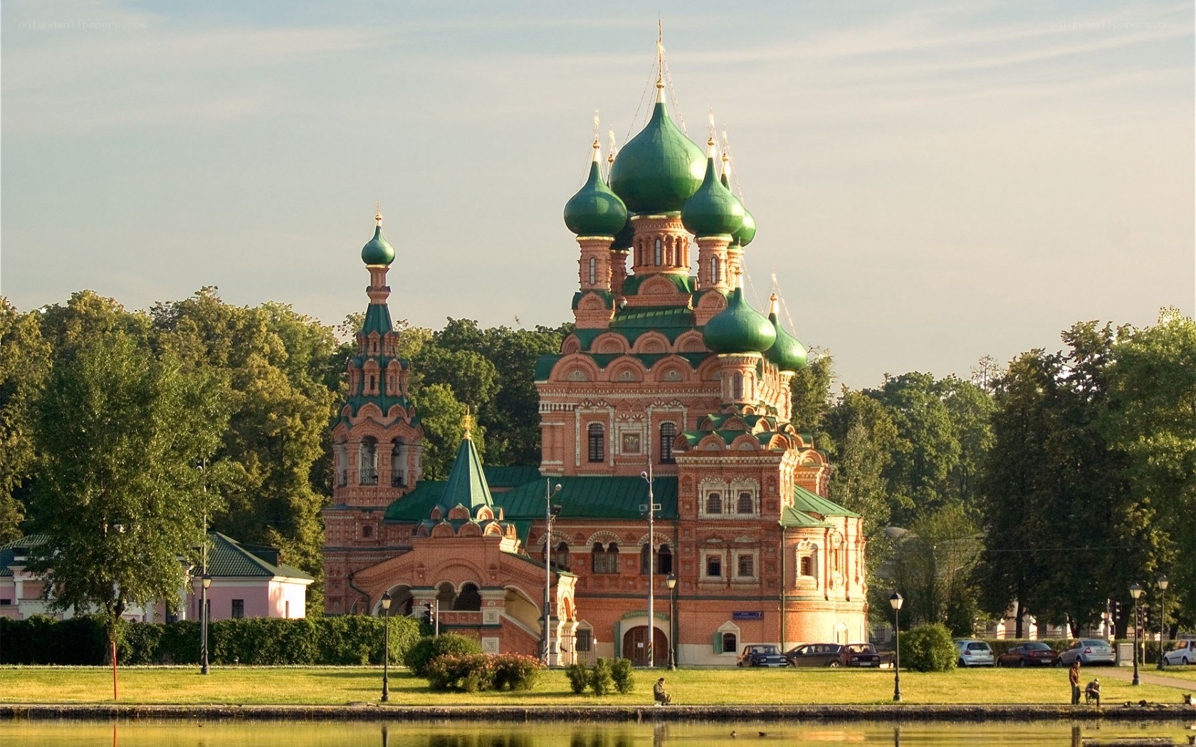 Church with green domes