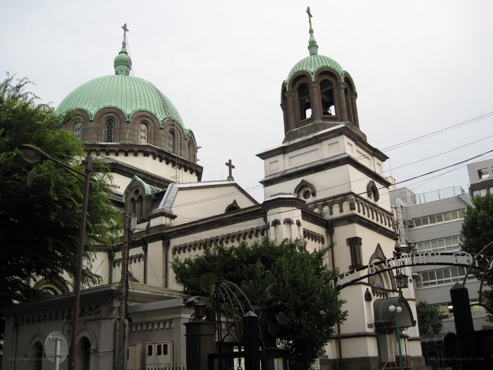 Church with green domes