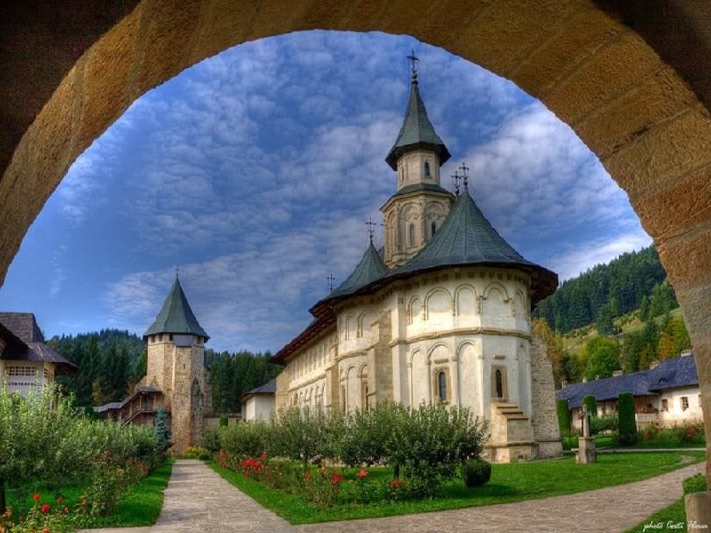 Church with Green Roofs — Blue