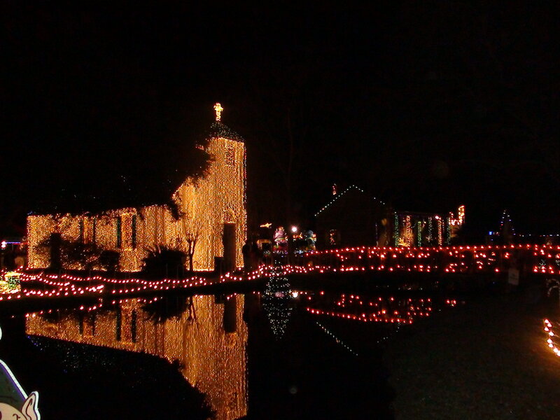 Church with Lights — Black
