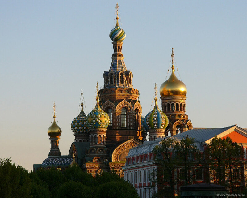 Church with Onion Domes — Blue
