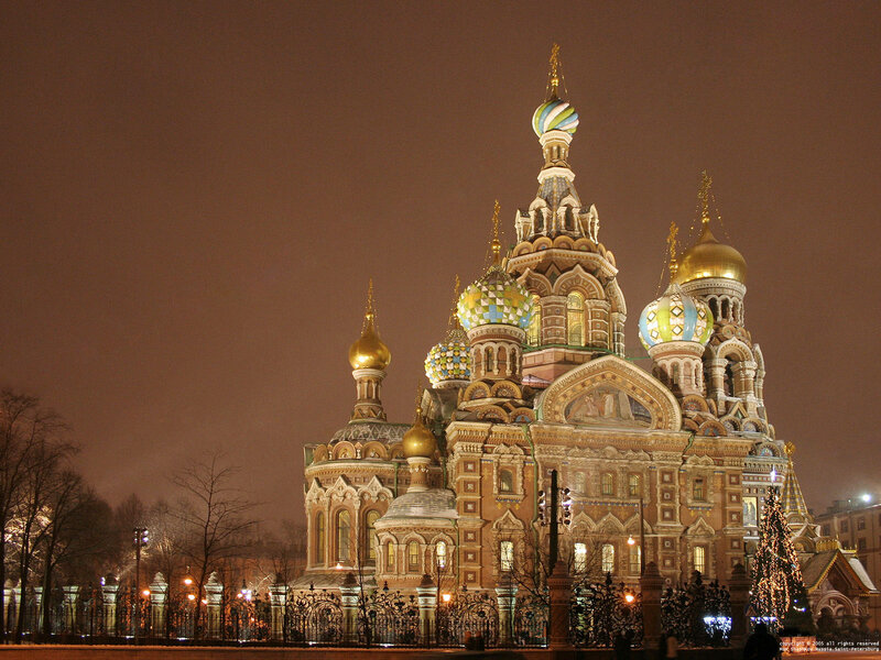 Church with Onion Domes — Brown