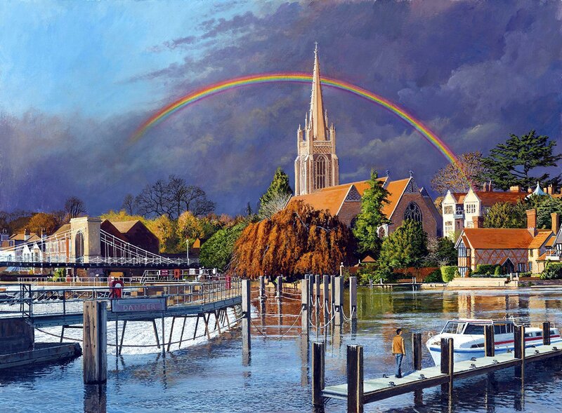 Church with Rainbow