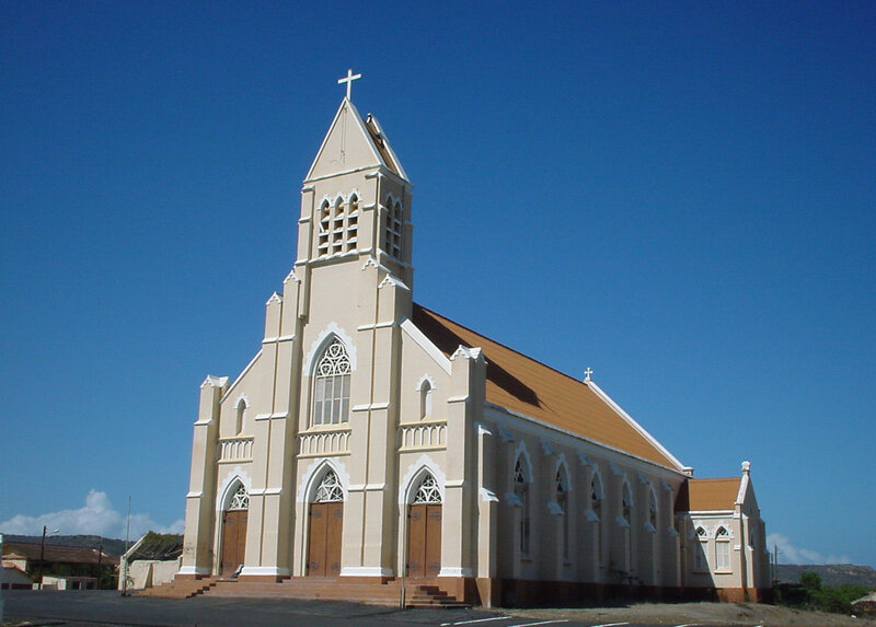 Church with tall steeple