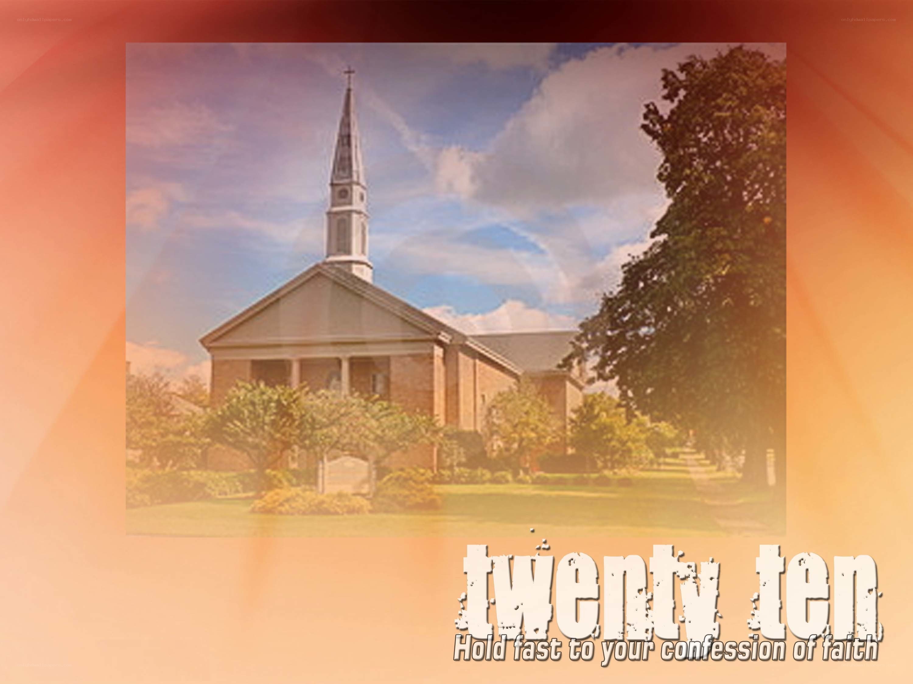 Church with text overlay