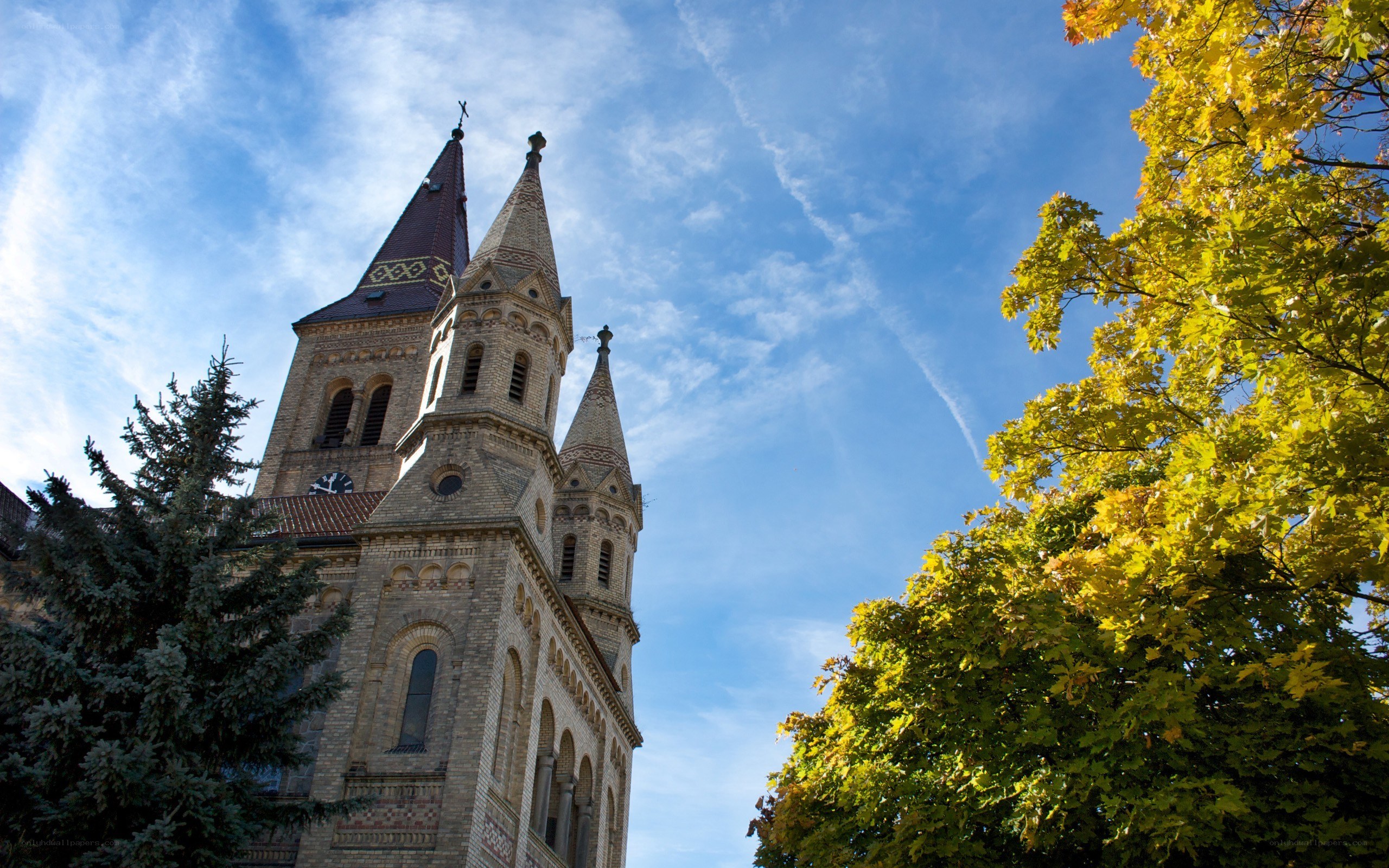 Church with twin spires