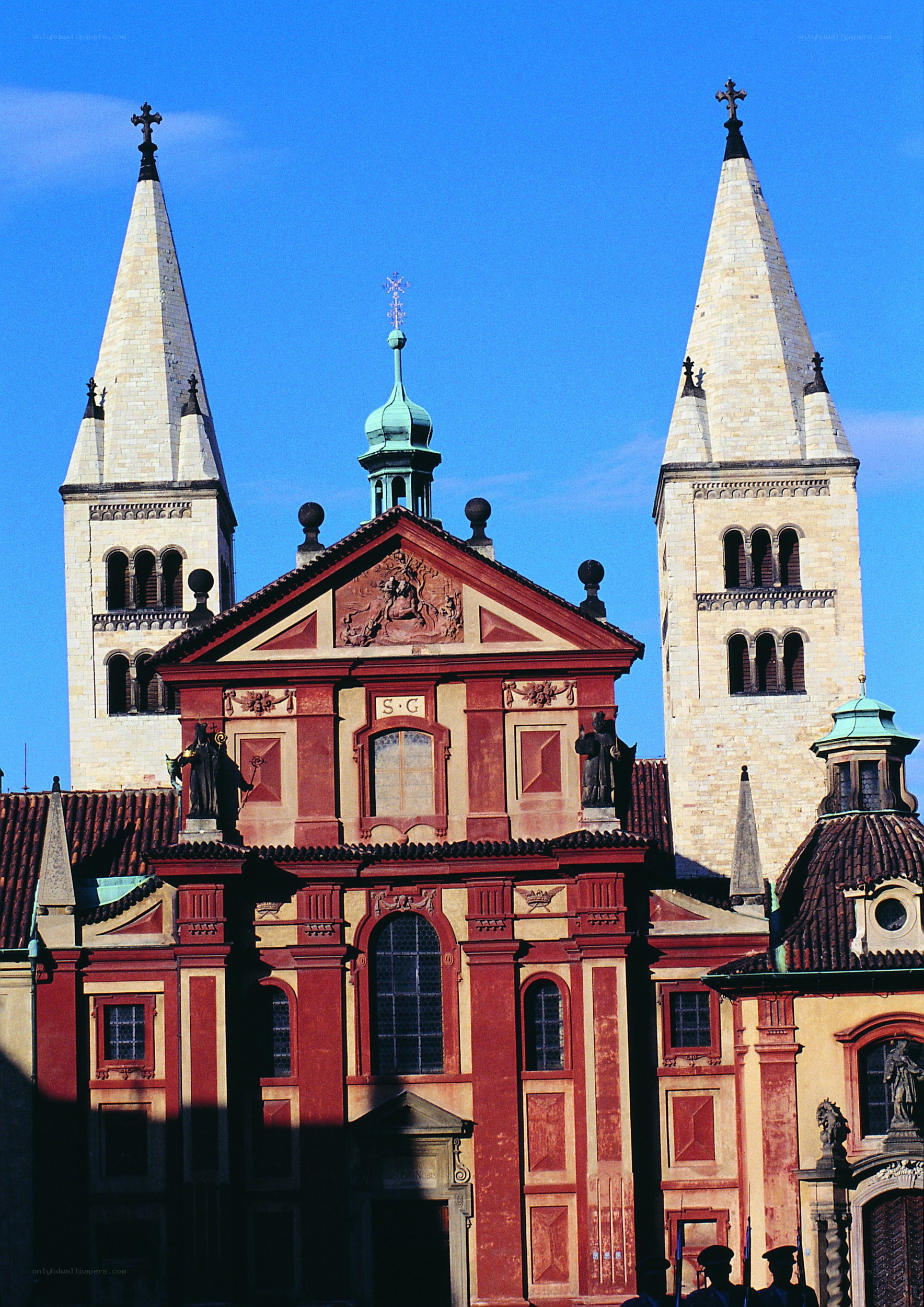 Church with twin spires