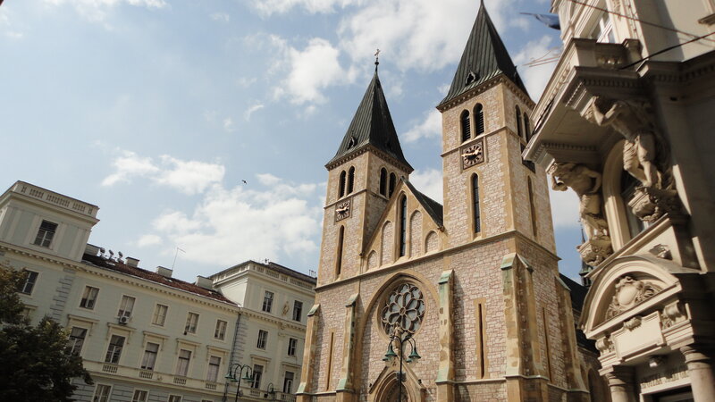 Church with twin spires