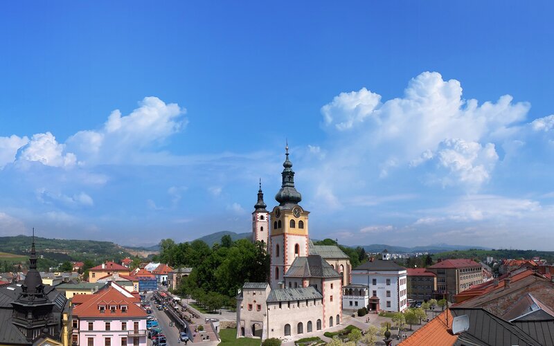 Church with Twin Towers — Blue, Serene