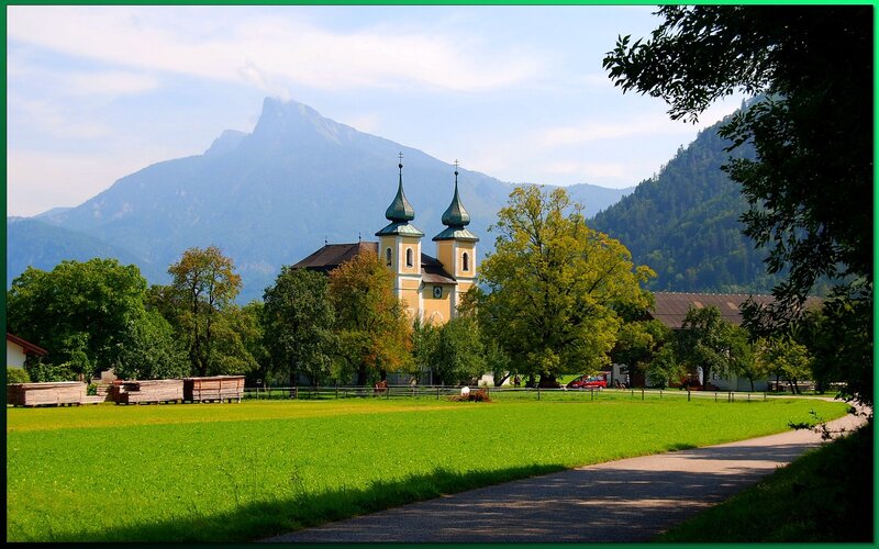 Church with Twin Towers — Green