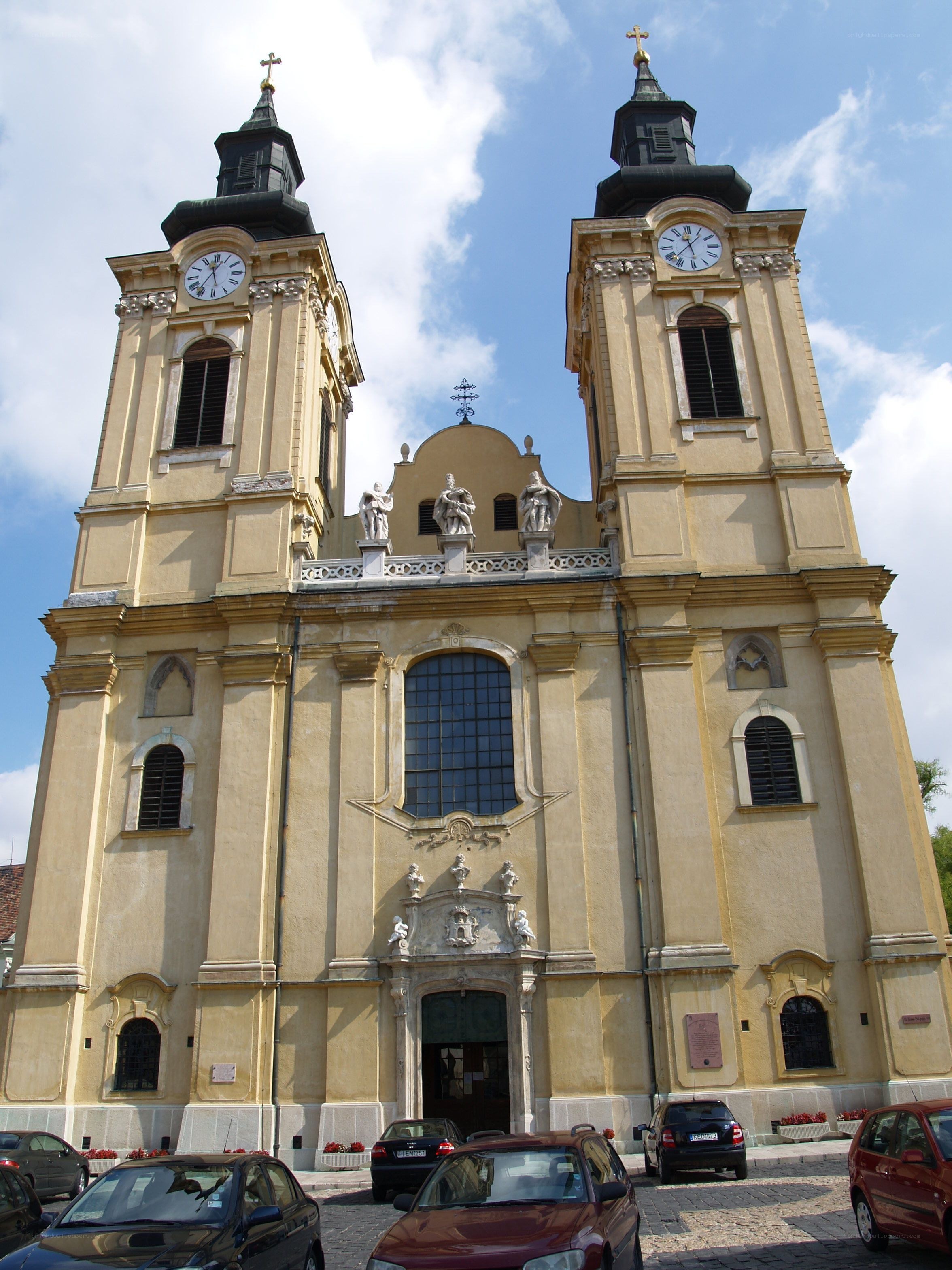 Church with twin towers
