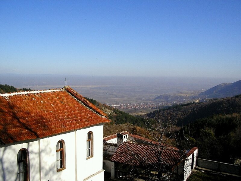 Church with valley view