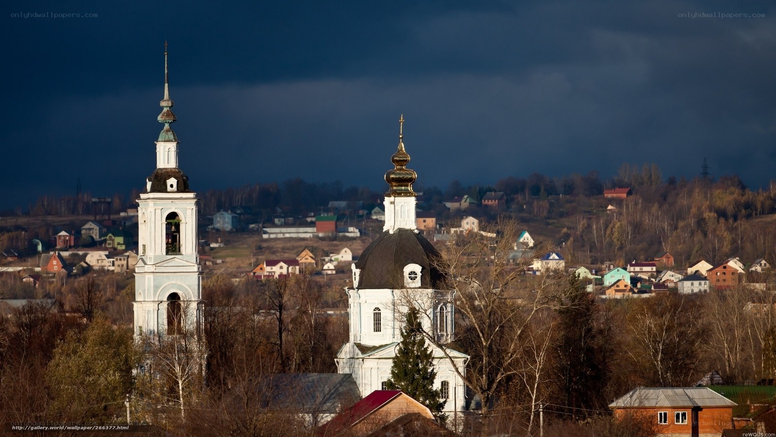 Churches in a Russian town