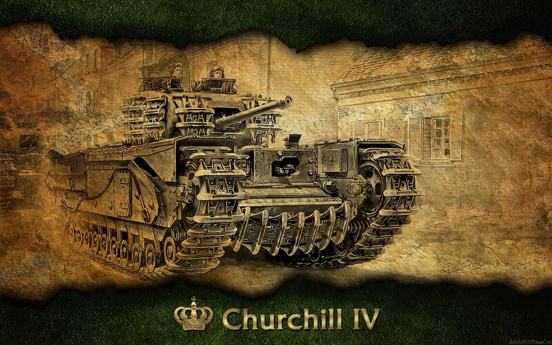 Churchill IV tank illustration